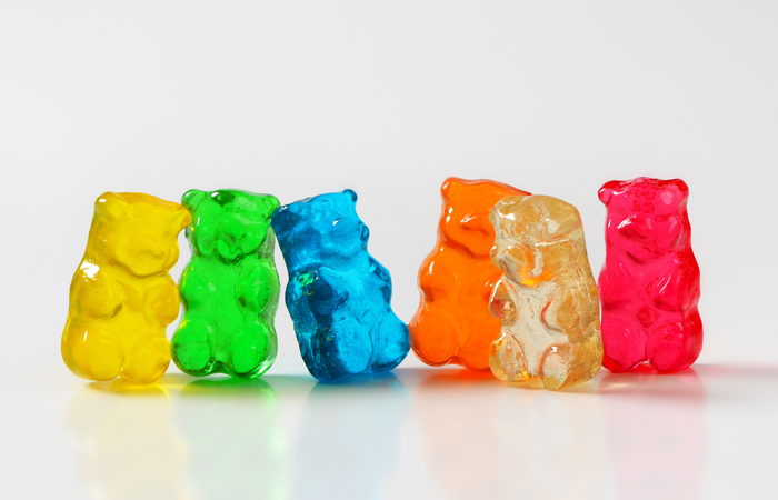 An edible engineering activity for gummy bears.