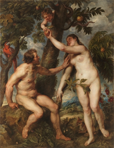 Painting of Adam and Eve