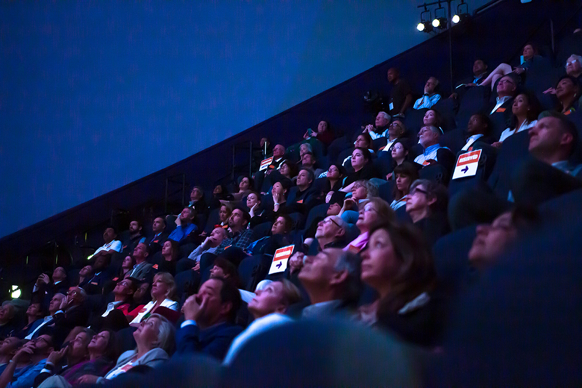 An event taking place in the IMAX Dome Theater.