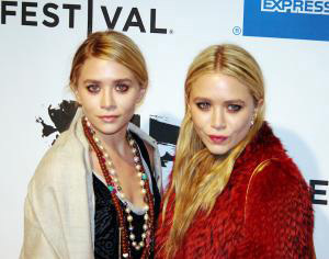 Mary-Kate and Ashley Olsen.