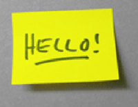 Post-it note.