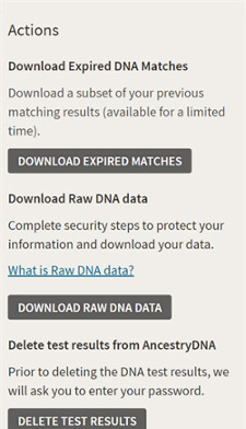 Download raw DNA data.