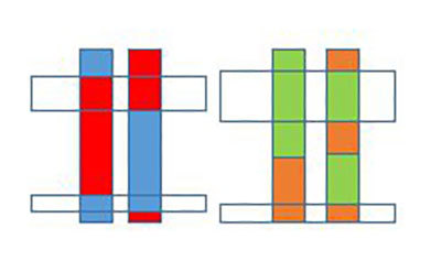 Similar segments of chromosomes.