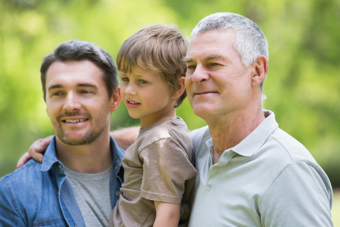 Father son and grandfather.