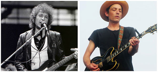 Bob and Jakob Dylan.