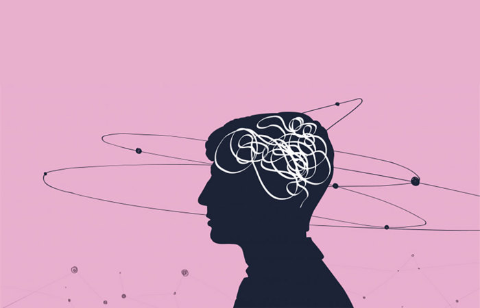 Thought process concept.