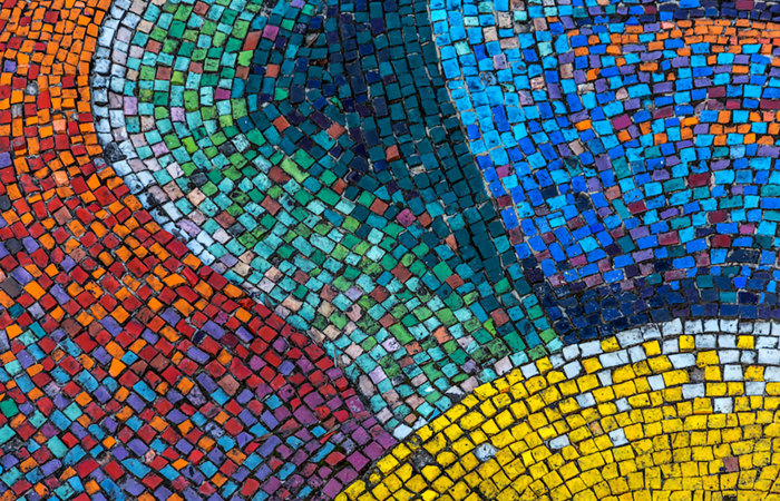 Mosaic tile art.