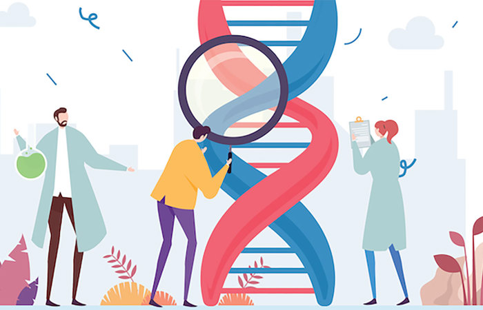 Genome-Wide Association Studies (GWAS) clipart.