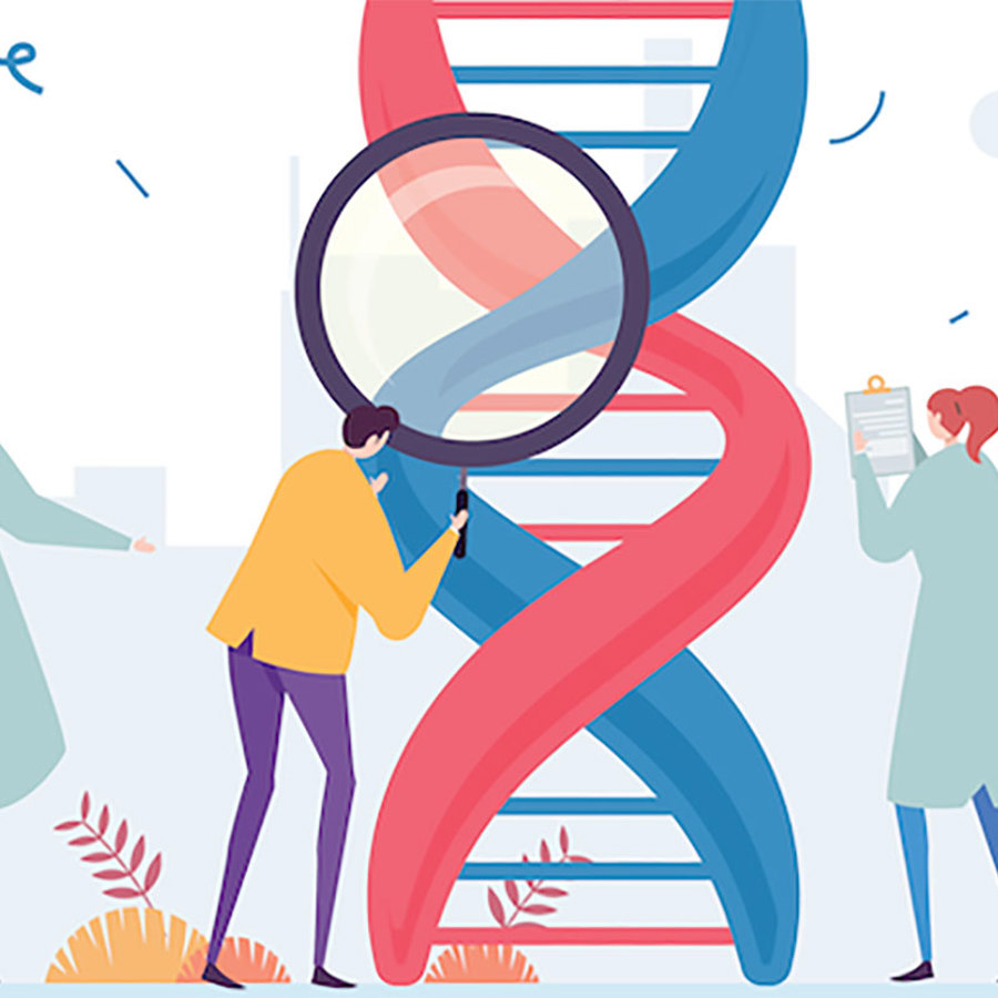 Genome-Wide Association Studies (GWAS) clipart.