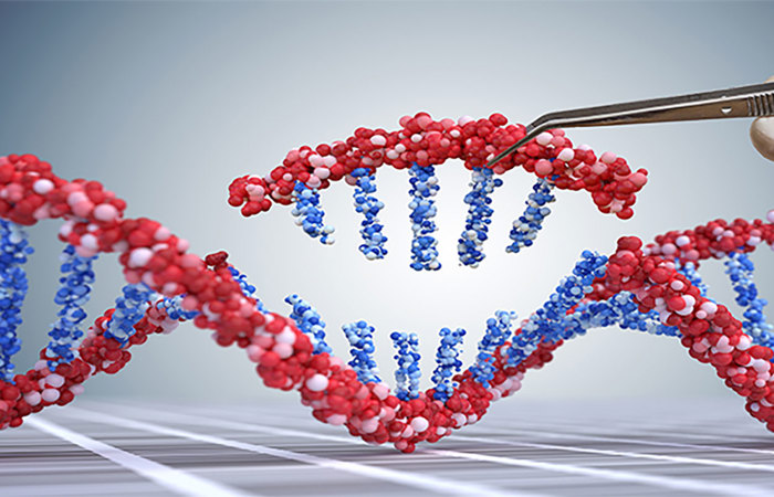 Genetic engineering concept.