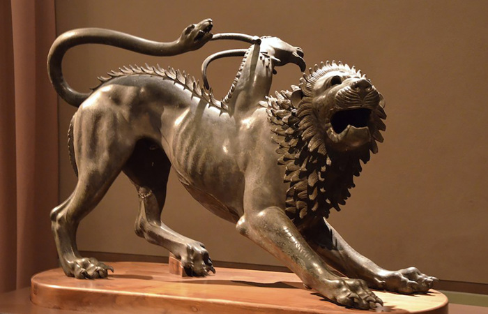 Chimera statue.