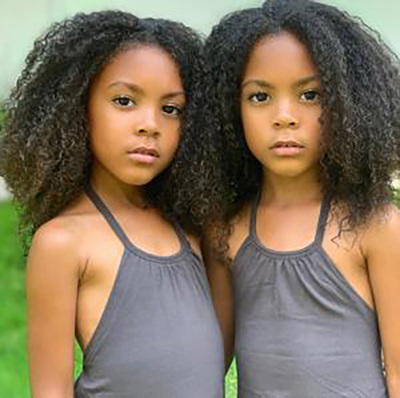 Identical twin girls.