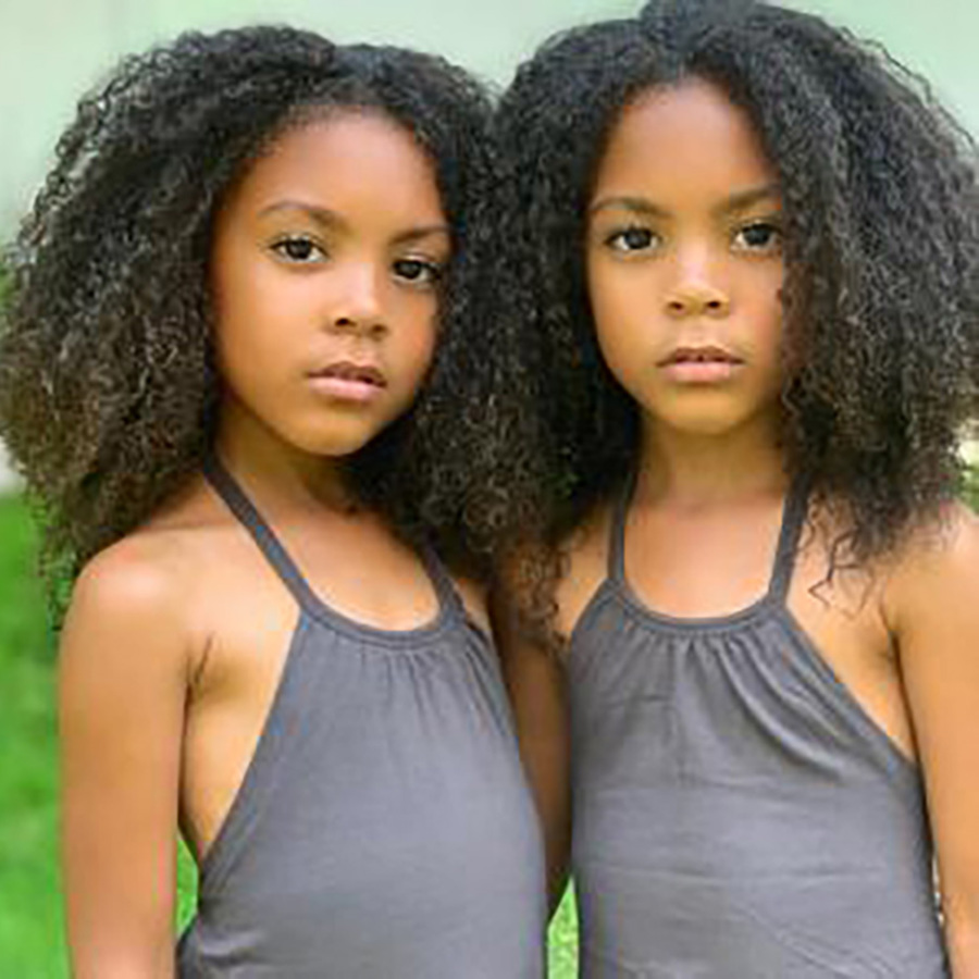 Identical twin girls.