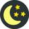 Dark icon indicating the place is dark, dimly lit
