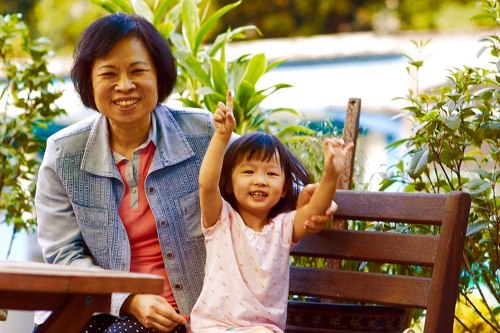 Grandmother with child