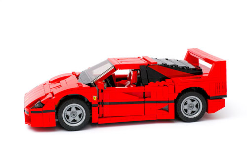 Red LEGO® Ferrari racecar.