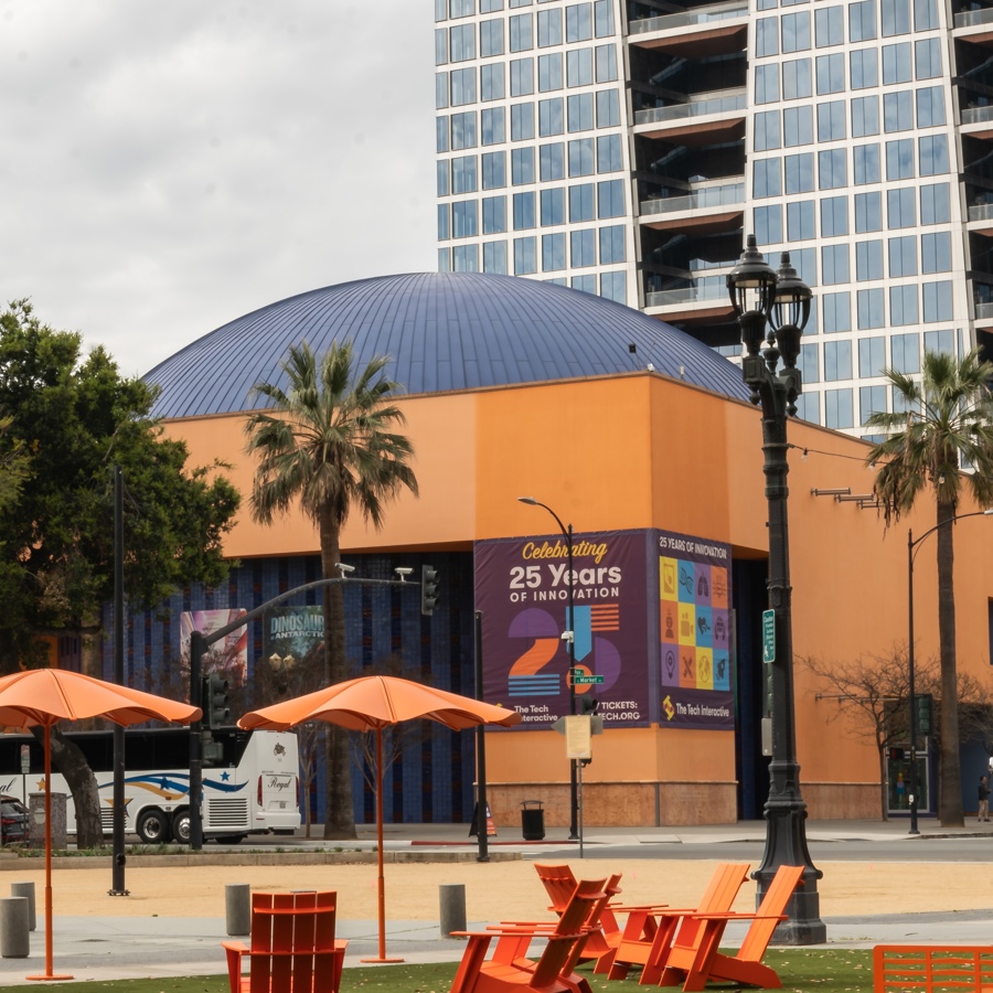 The Tech Interactive exterior, 201 S. Market St., downtown San Jose