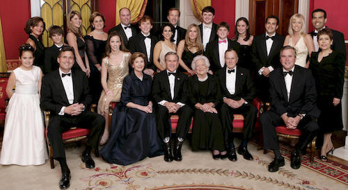 President Bush family portrait.