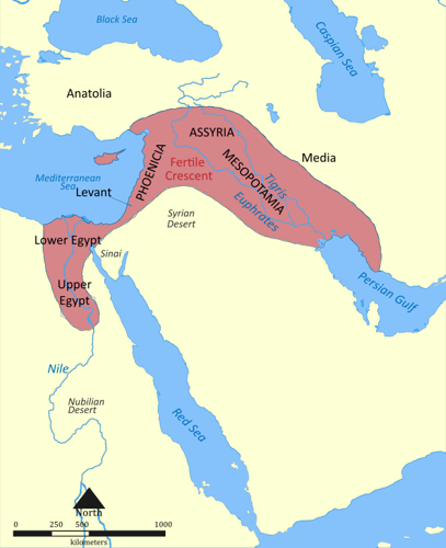 Map of the Fertile Crescent