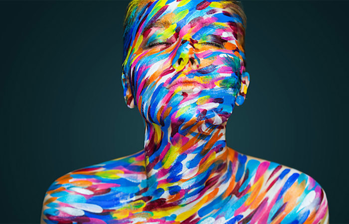 Painted person.